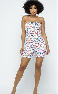 You Give Me Butterflies Romper